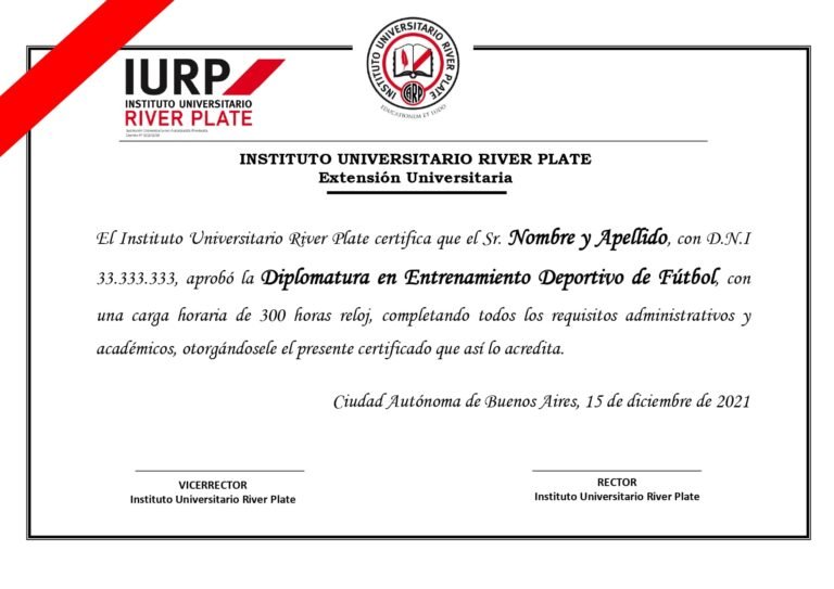 Certificado Diplomatura en Fútbol